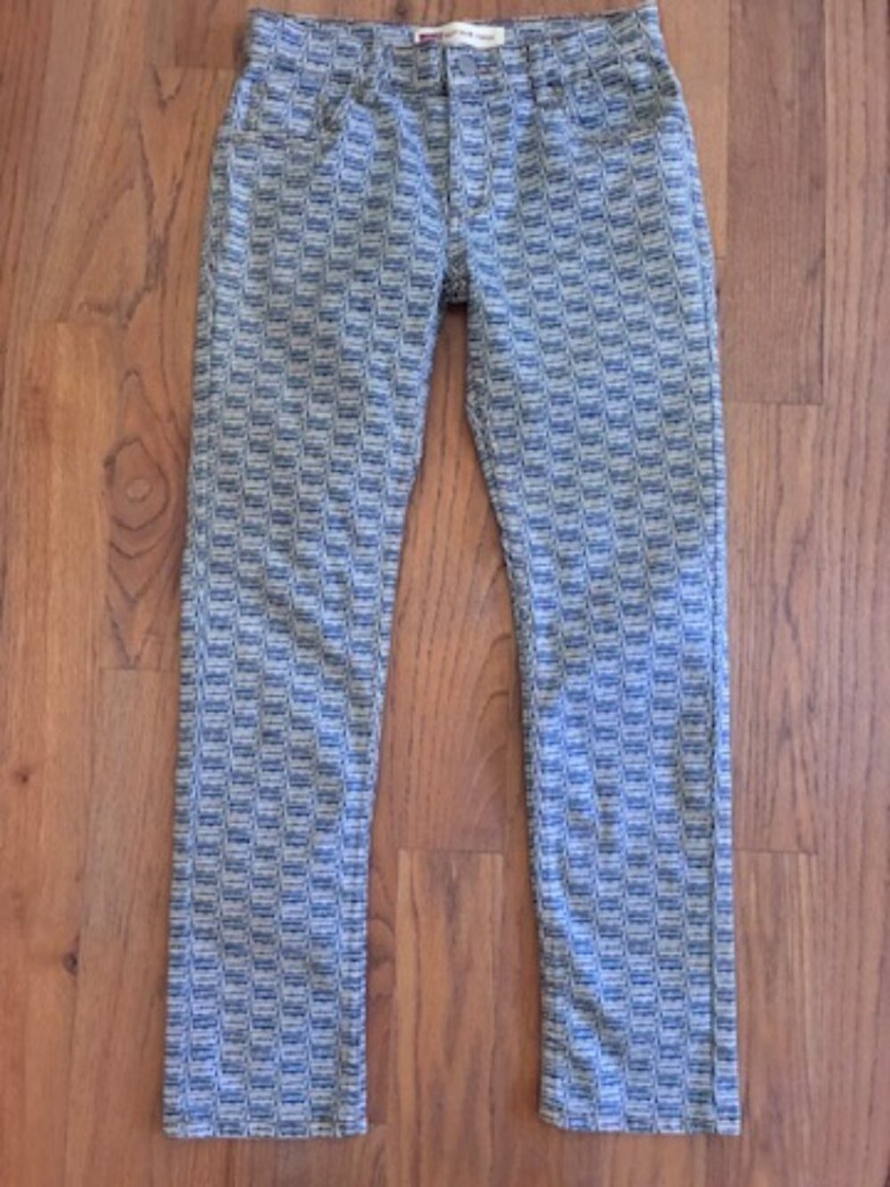 Levi’s 512 Boys Allover Logo Jeans 14 W27 L27